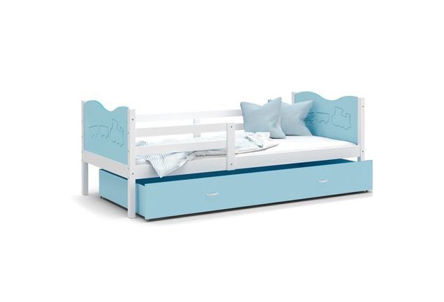 Stylová dětská postel Max P 80x160 cm se vzorovaným čelem