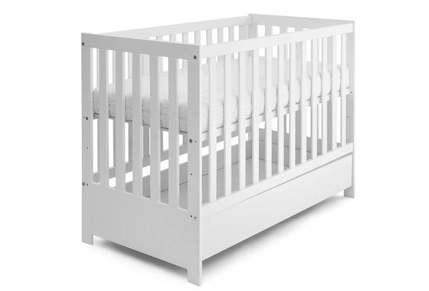 Bílá dětská postýlka Baby Sleep 60 x 120 cm