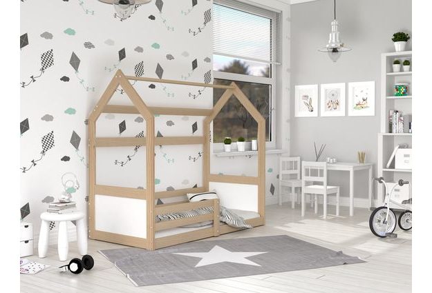 Dětská postel ve tvaru domečku Miki 80x160 cm + rošt