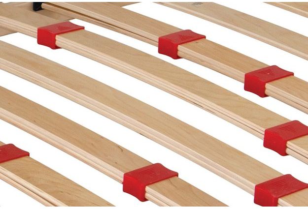 Set dřevěná dětská postel Ala 160x70 se zábranou+matrace + rošt ZDARMA