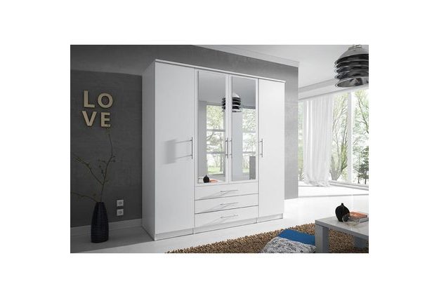 Šatní postel SZANTAL 4D 200 cm, se zrcadlem