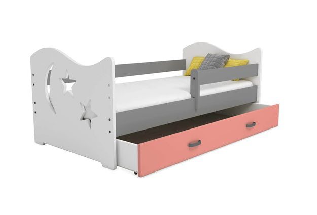 Dětská postel Micky 1 80x160 cm + rošt, hvězdy