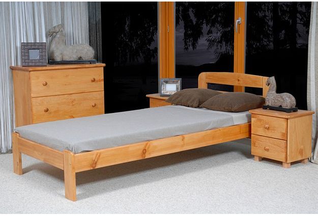 Posteľ SÁRA 90 x 200 cm - moření olše