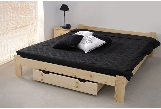 Posteľ CELINKA 140 x 200 cm - bezbarvý lak