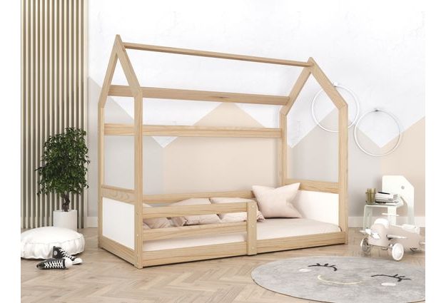 Dětská postel ve tvaru domečku Miki 80x190 cm + rošt ZDARMA