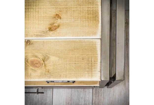 TV stolek Steel wood se dvěma šuplíky