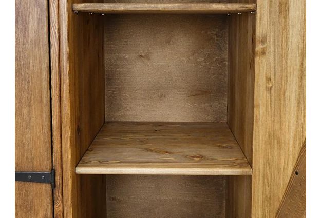 Masivní šatní skříň Rustyk 155 cm