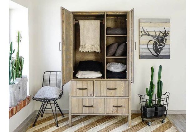 Dvoukřídlová skříň Tennessee 104 cm