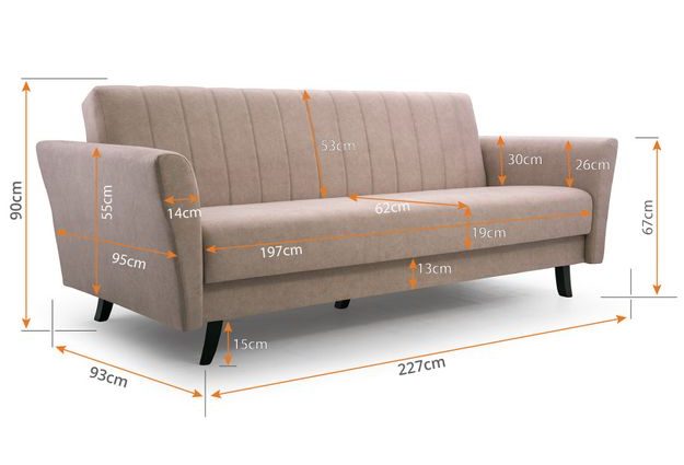 Rozkládací designová pohovka Linea