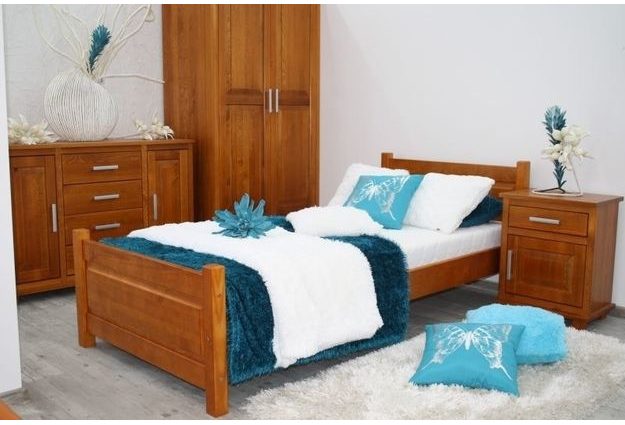 Postel LENA 90 x 200 cm + sendvičová matrace + rošt