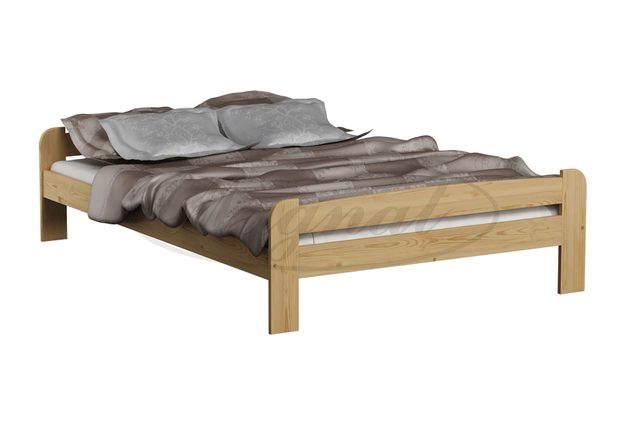 Posteľ ANIA 140 x 200 cm - bezbarvý lak