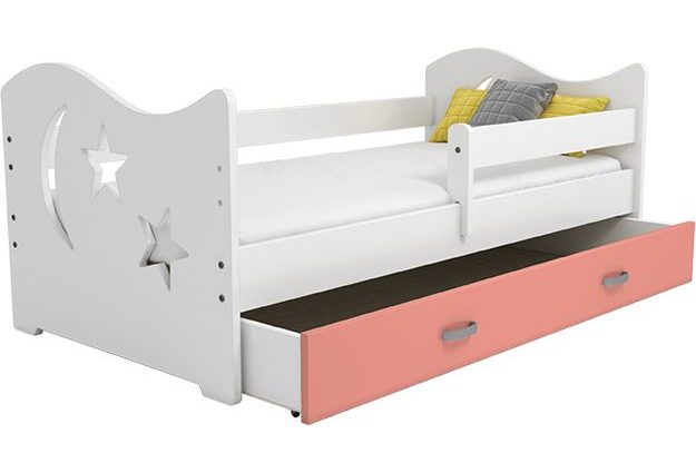 Dětská postel Micky 1 80x160 cm + rošt, hvězdy