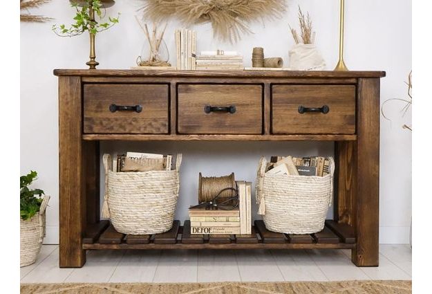 Masivní borovicová konzole Rustyk