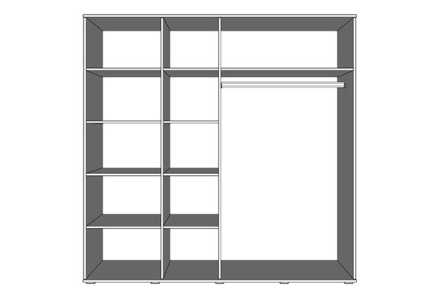 Šatní skříň Bari 200 cm
