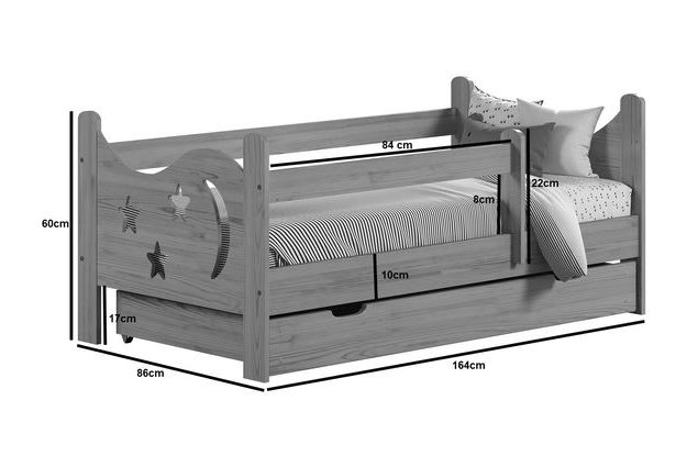 Dětská postel Dori 80x160 cm + rošt