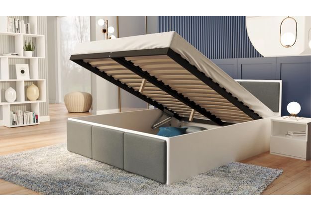 Postel Panama Soft 140 x 200 cm s výklopným roštem a úložným prostorem