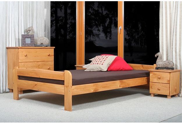 Posteľ ANIA 140 x 200 cm - moření olše