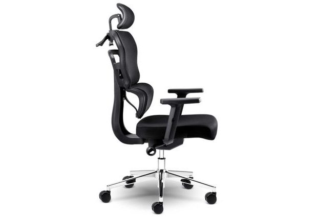 Kancelářská židle Nicea – pohodlné čalouněné sedadlo a síťovaný opěrák