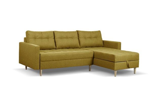 Rohová sedací souprava Pires s úložným prostorem