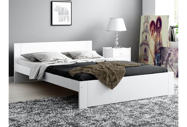 Bílá postel Livia 120 x 200 cm