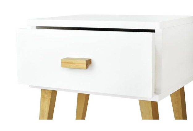 Bílý noční stolek Savona