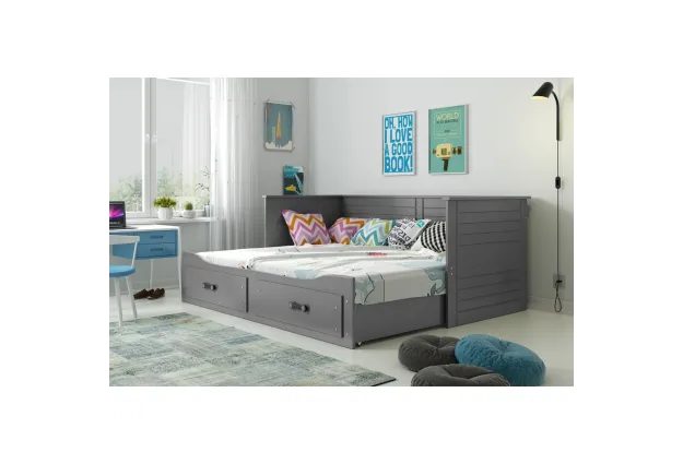 Výsuvná postel Hermes 2 80 x 200 + 2x matrace + rošt