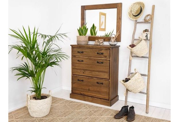 Masivní borovicový botník Rustyk 2