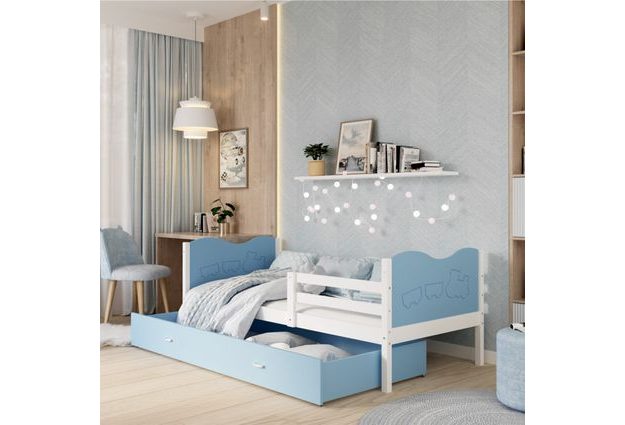 Bezpečná dětská postel Max P 80x160 cm s boční zábranou