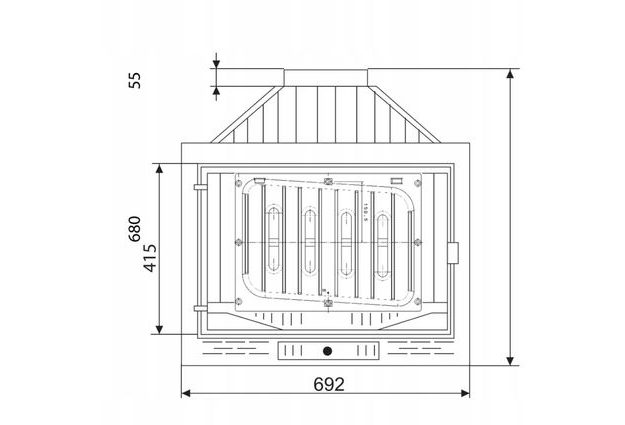 Teplovodní krbová vložka FERGUSS FG 20