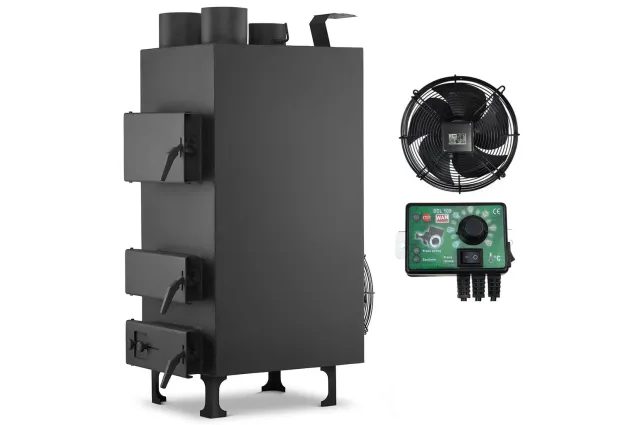 Dílenská kamna PN3 25kW s ventilátorem a ovladačem