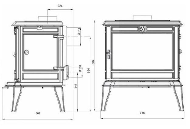Krbová kamna KAWMET Premium ATHENA S12 ECO-