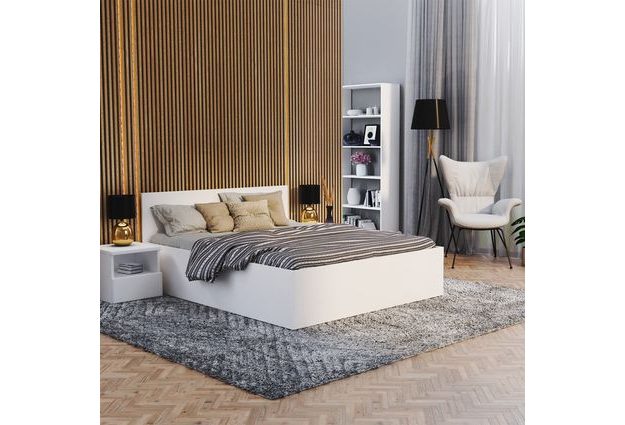 Postel Panama 180 x 200 cm s výklopným roštem a úložným prostorem