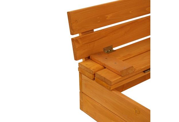 Dětské dřevěné pískoviště se sklápěcími lavičkami