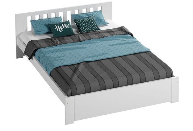 Bílá postel Molly 140 x 200 cm