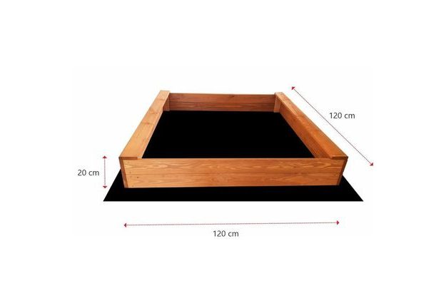 Dřevěné pískoviště Slim 120 cm z impregnovaného borovicového dřeva