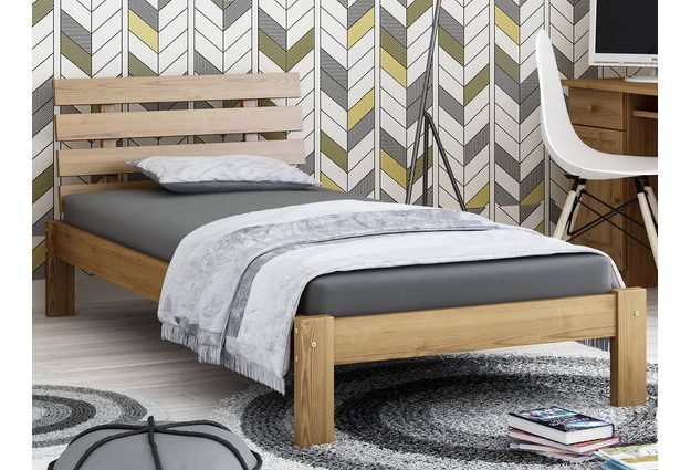 Borovicová postel Kali 90x200 cm