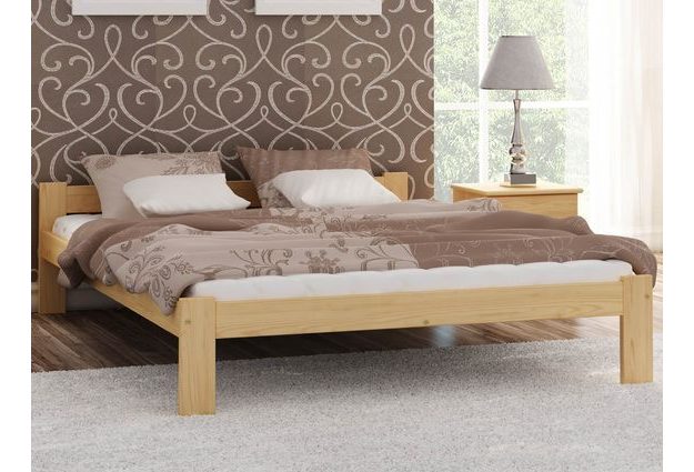 Masivní postel Naba 140 x 200 cm + matrace a rošt zdarma