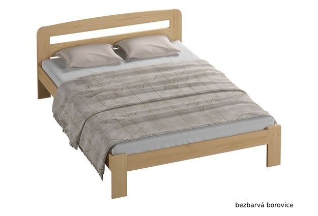 Masivní borovicová postel Sára 180 x 200 cm
