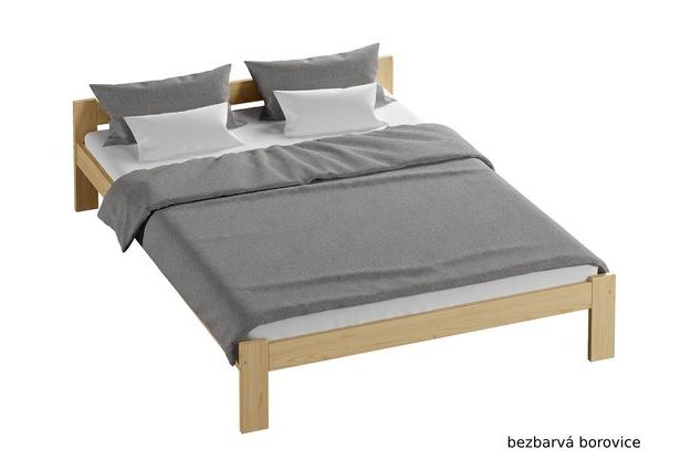 Masivní postel Naba 160 x 200 cm + matrace a rošt zdarma