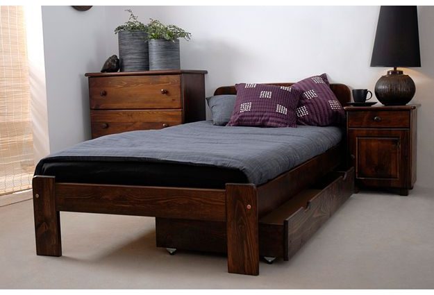 Posteľ SÁRA 90 x 200 cm - moření ořech