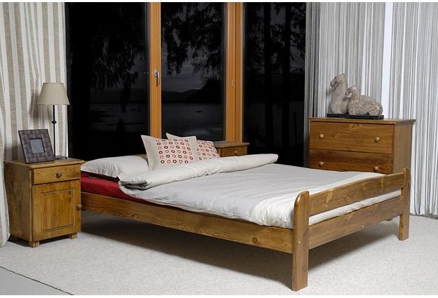 Posteľ ANIA 140 x 200 cm - moření dub