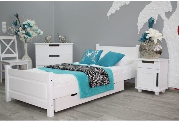 Postel LENA 80 x 200 cm + sendvičová matrace + rošt