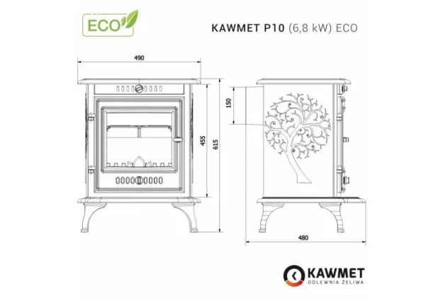 Krbová kamna KAWMET P10 ECO-