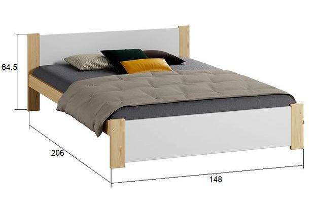 Dřevěná postel Lola 120 x 200 cm