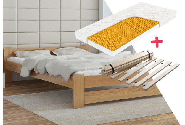 Postel NIKA 160 x 200 cm + sendvičová matrace + rošt
