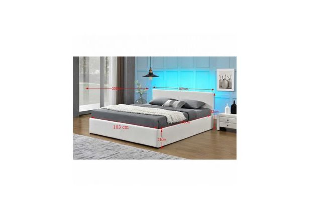 Postel JADA 180 x 200 cm s LED osvětlením + rošt zdarma!