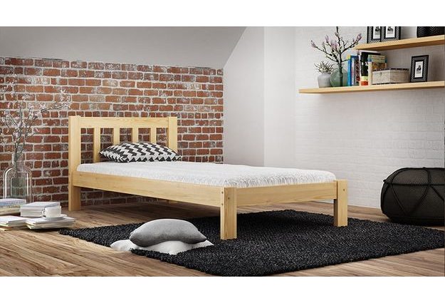 Borovicová postel Olivia 90x200 cm
