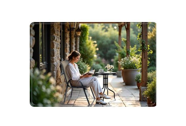 Zahradní křesla Sofia v béžové barvě – sada 4 ks Elegantní a pohodlné posezení pro vaši zahradu či terasu