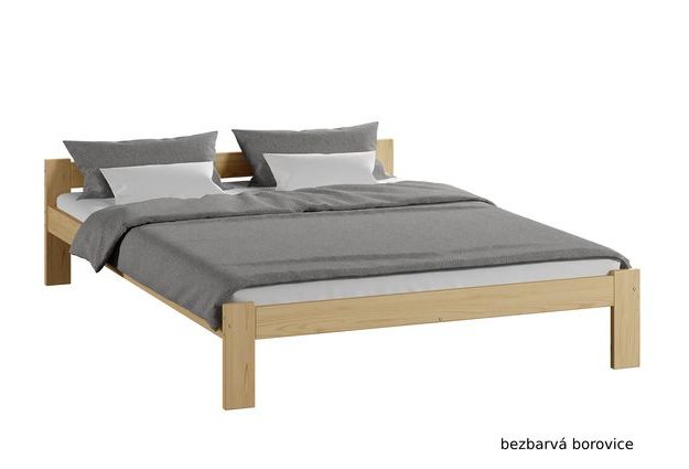 Masivní postel Naba 120 x 200 cm + matrace a rošt zdarma