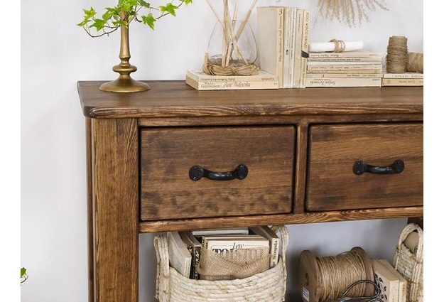 Masivní borovicová konzole Rustyk